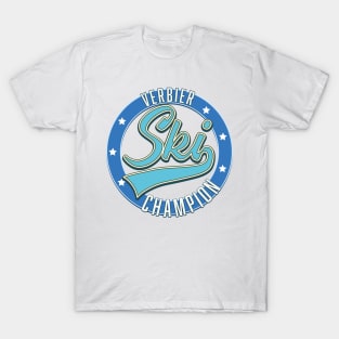 Verbier Ski Champion retro logo T-Shirt